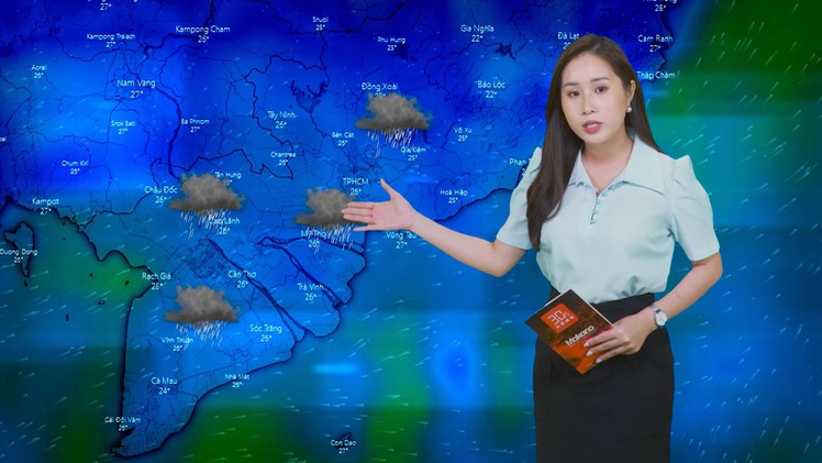 Dự báo thời tiết 16-5: Nam Bộ có mưa trên diện rộng, đề phòng sấm sét, mưa đá
