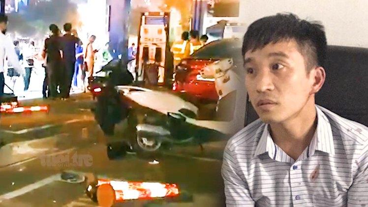 Video: Khởi tố tài xế say xỉn lao ôtô vào cây xăng làm 8 người bị thương ở Hà Nội