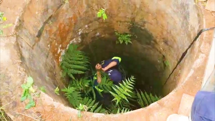 Người đàn ông bị rơi xuống giếng sâu 25m trong rẫy vắng, 4 ngày ăn lá cây cầm cự
