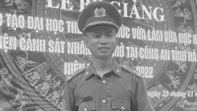 Thượng úy Trần Trung Hiếu bị người mua bán ma túy dùng kéo đâm đã hy sinh