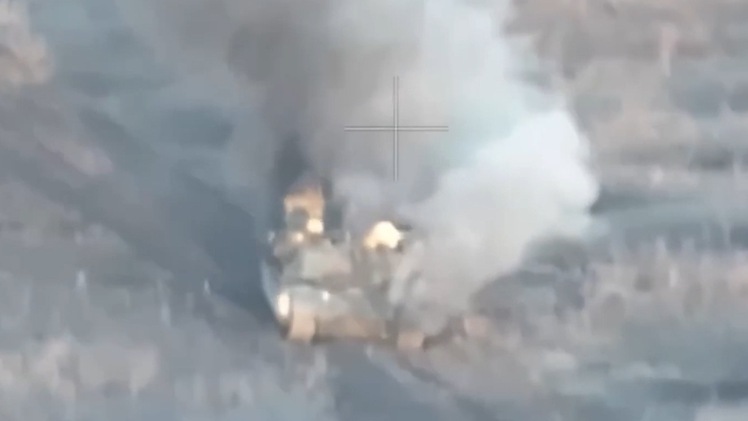 Video 'drone cảm tử' phá hủy xe tăng Abrams ở Ukraine