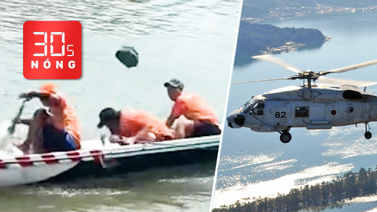 Bản tin 30S Nóng: Đội đua ghe bị khán giả ném đá như mưa; 2 trực thăng quân sự Nhật rơi bí ẩn