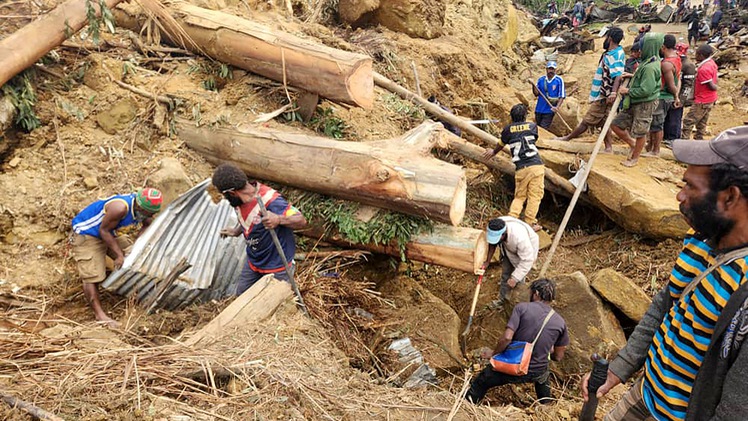 Lở đất, hơn 2.000 người bị chôn vùi ở Papua New Guinea